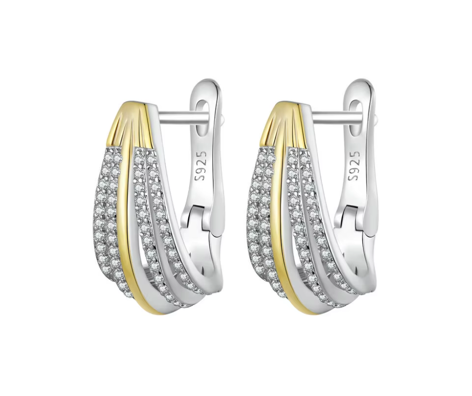 Aretes DosTonos Olas