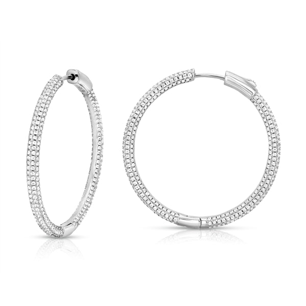 Arracada grande Pave 34mm